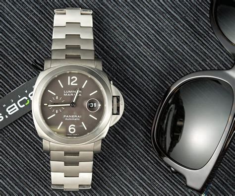 pam 296 panerai|A Look At The Titanium Panerai Luminor Marina.